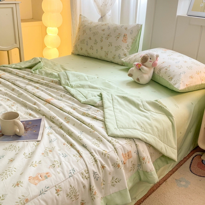 91家纺网 家纺一手货源 找家纺 羽梦家纺 2026新款新疆棉花全棉夏凉被被子被芯丽都倩影