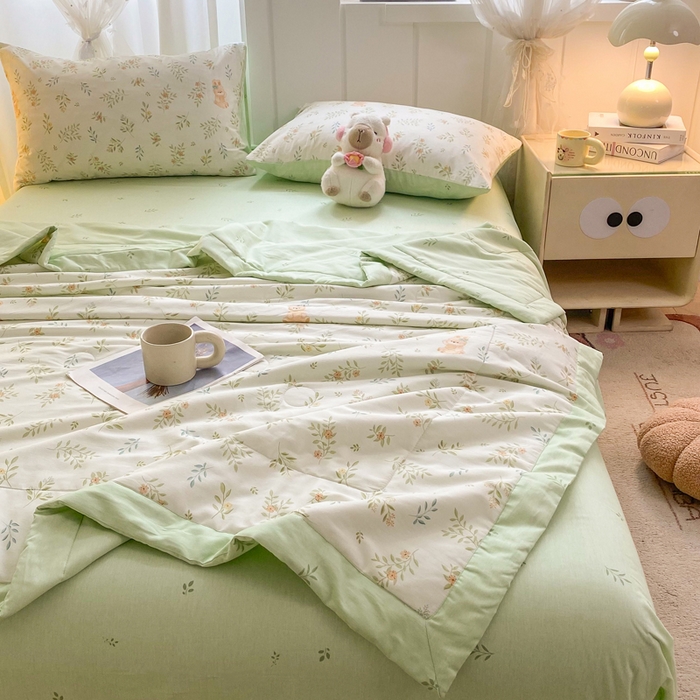 91家纺网 家纺一手货源 找家纺 羽梦家纺 2026新款新疆棉花全棉夏凉被被子被芯丽都倩影