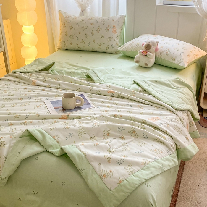 91家纺网 家纺一手货源 找家纺 羽梦家纺 2026新款新疆棉花全棉夏凉被被子被芯丽都倩影