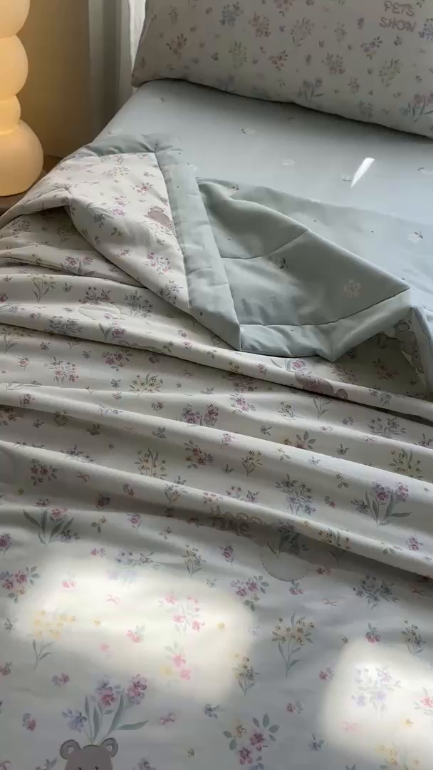 91家纺网 家纺一手货源 找家纺 羽梦家纺 2026新款新疆棉花全棉夏凉被被子被芯丽都倩影