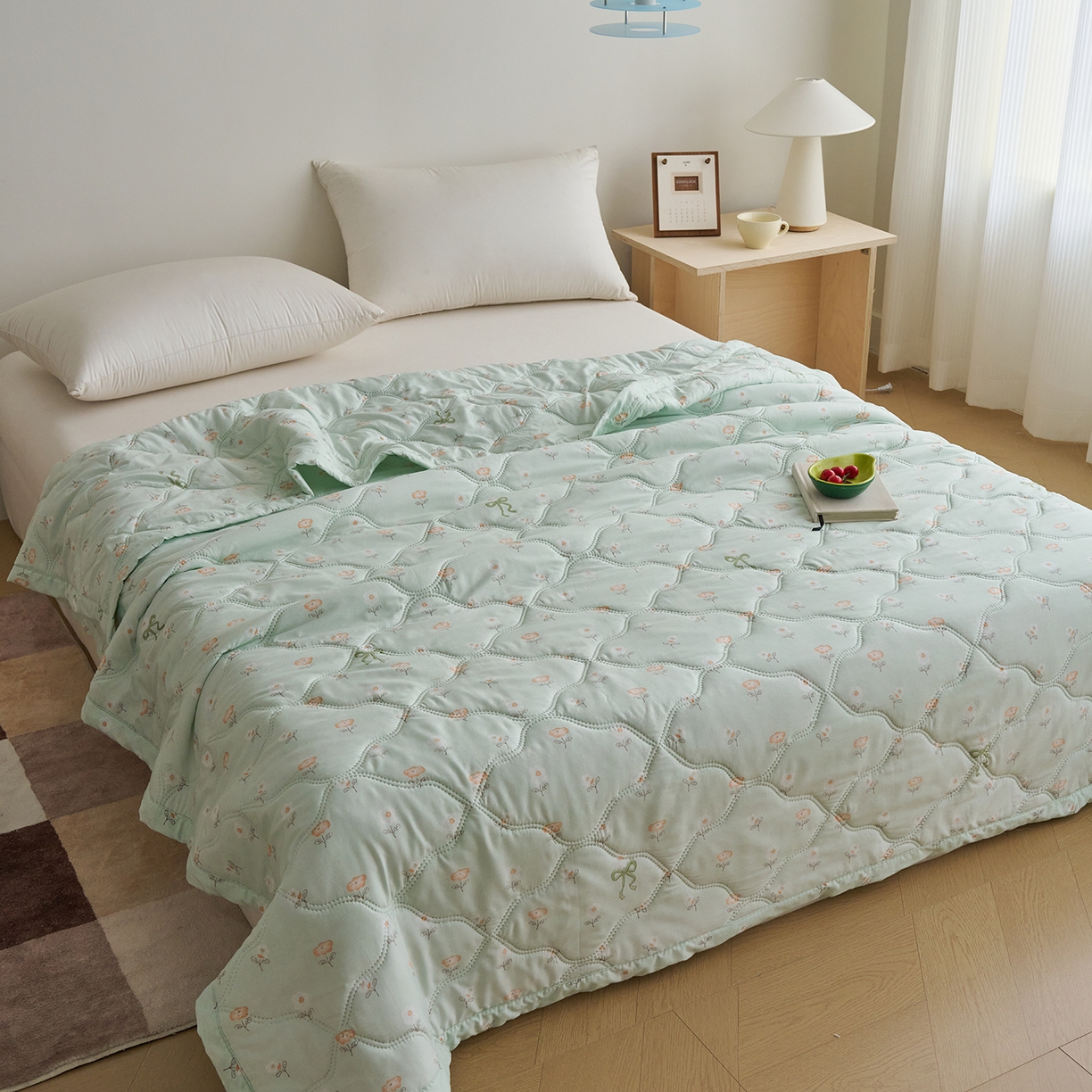 91家纺网 家纺一手货源 找家纺 悦织湾家纺 2026新款超声波夏被亲肤绒夏凉被芦荟棉夏季被子批发供货赠品礼品被便宜夏被空调被 仙踪