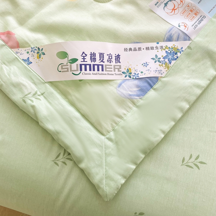 91家纺网 家纺一手货源 找家纺 羽梦家纺 2026新款新疆棉花全棉夏凉被被子被芯恋恋花语