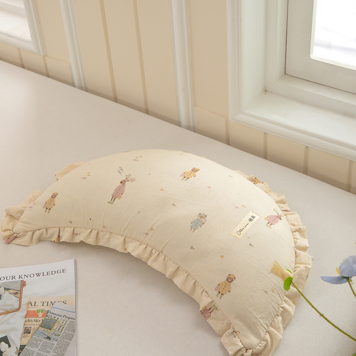 91家纺网 家纺一手货源 找家纺 （总）枕之坊 2026新款棉麻月牙荞麦枕枕头枕芯