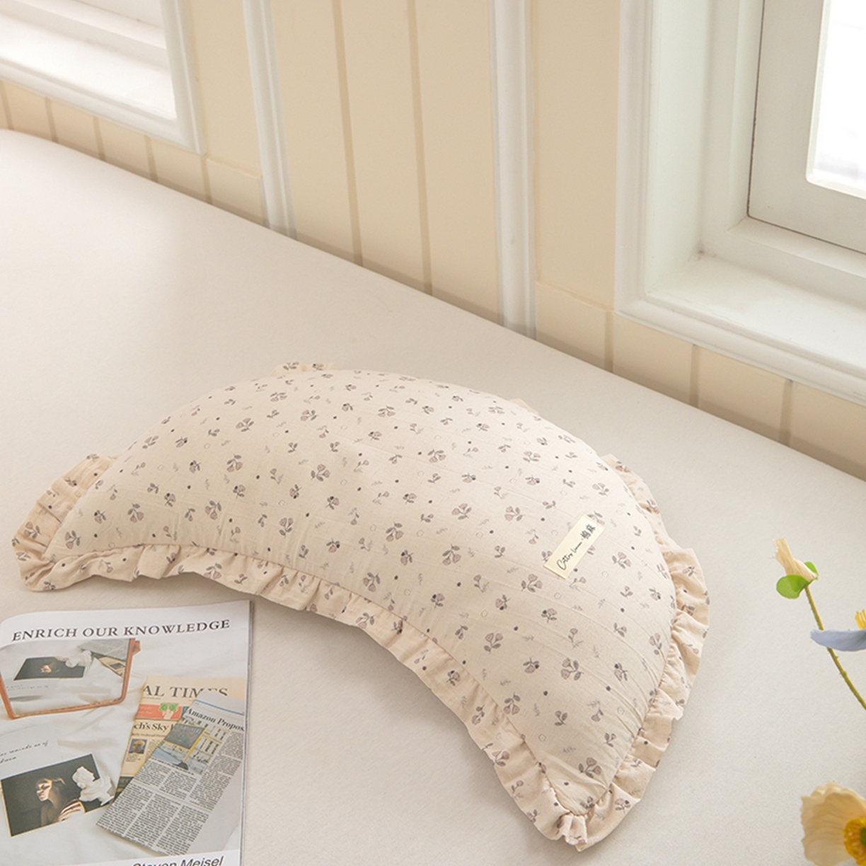 91家纺网 家纺一手货源 找家纺 （总）枕之坊 2026新款棉麻月牙荞麦枕枕头枕芯