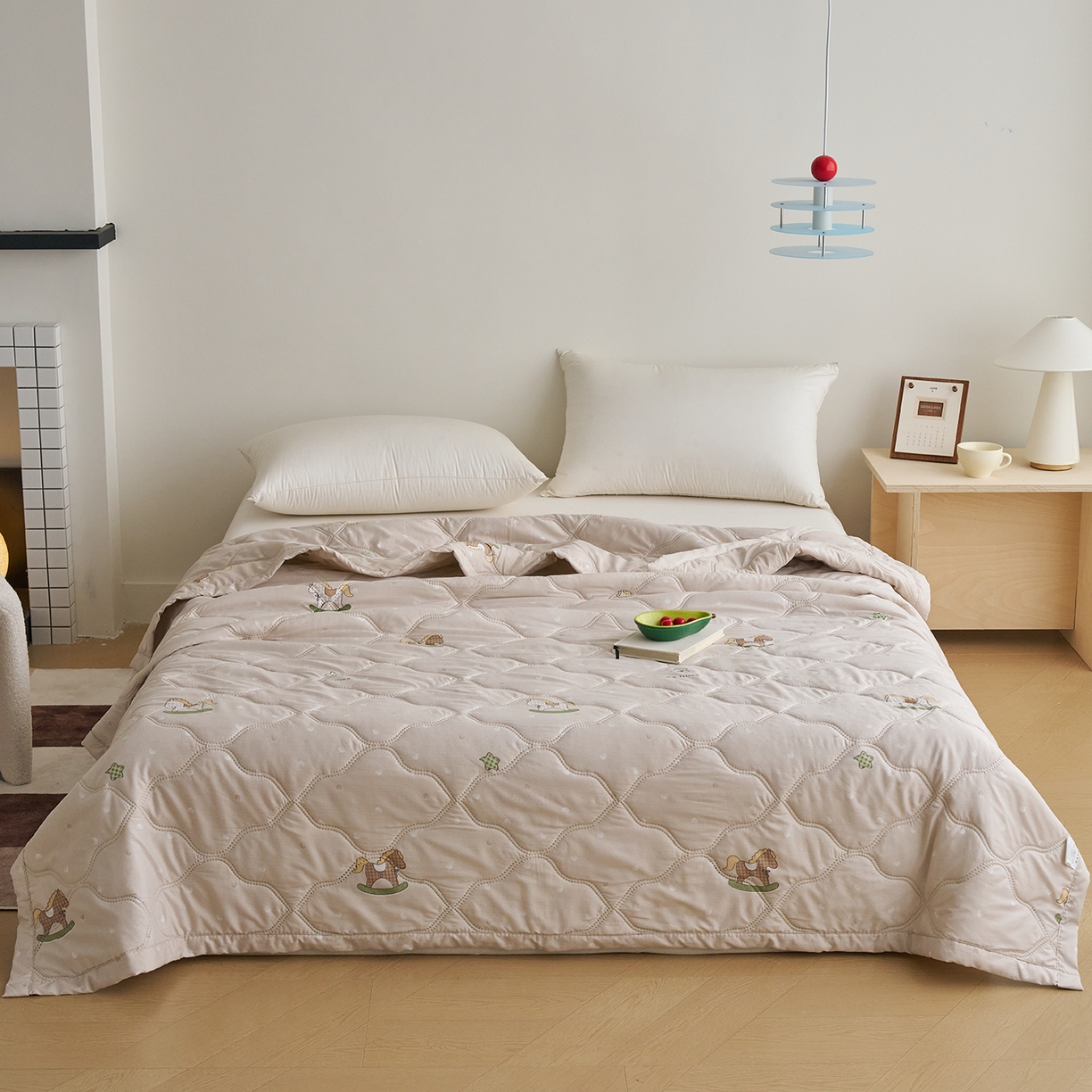 悦织湾家纺 2026新款超声波夏被亲肤绒夏凉被芦荟棉夏季被子批发供货赠品礼品被便宜夏被空调被 摇摇马