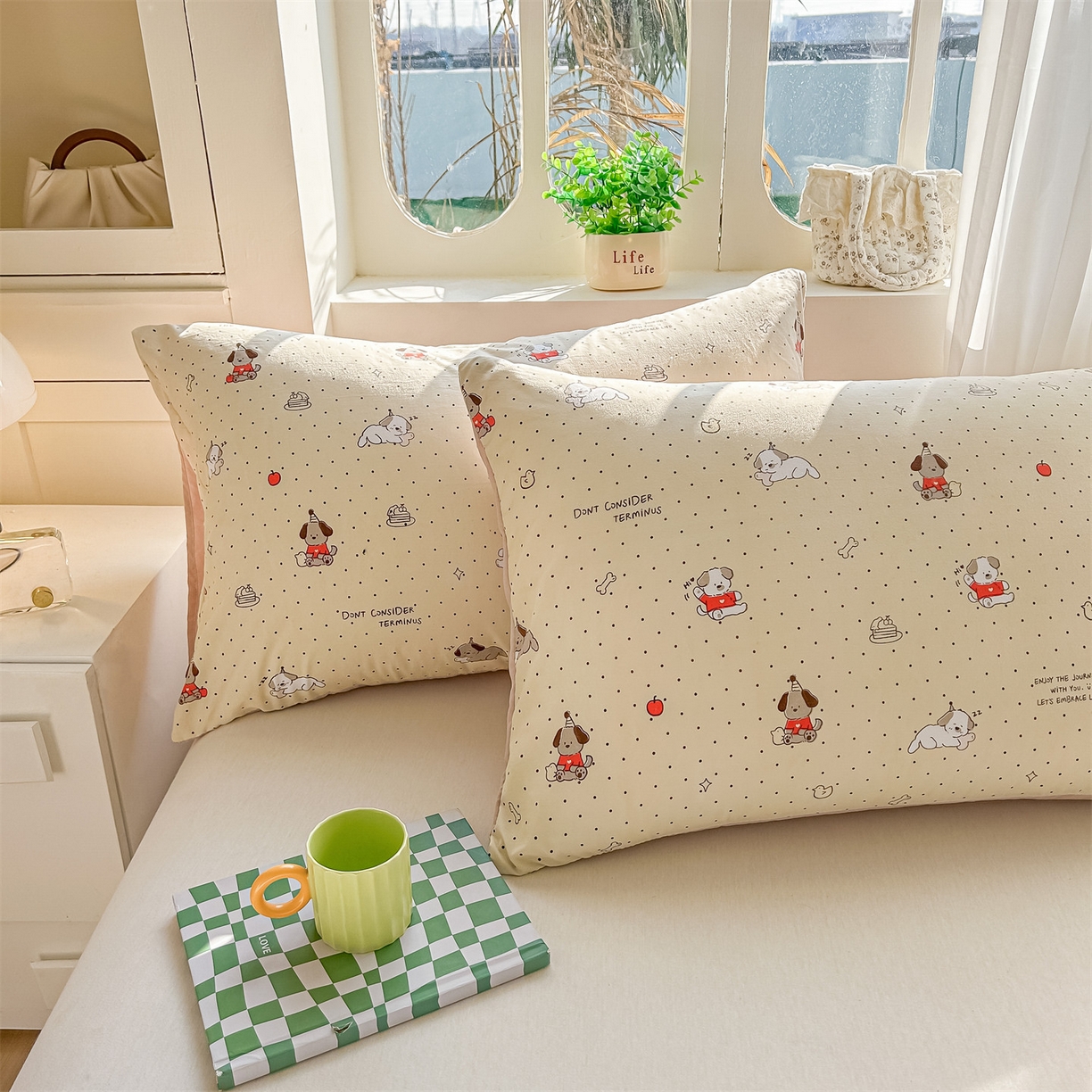 91家纺网 家纺一手货源 找家纺 招财星家纺 2026新款A类水洗棉皱绉纱夏被空调被印花夏凉被子被芯（带质检报告买家秀） 狗狗派对