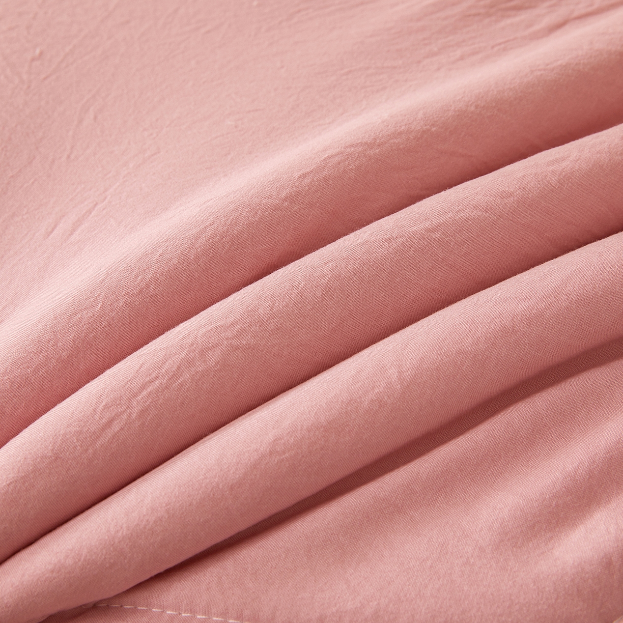 91家纺网 家纺一手货源 找家纺 罗布斯 2026新款高克重纯色简约风小清新花卉风水洗棉空调被夏被100%新疆棉花夏凉被（买家秀加微) 豆沙粉