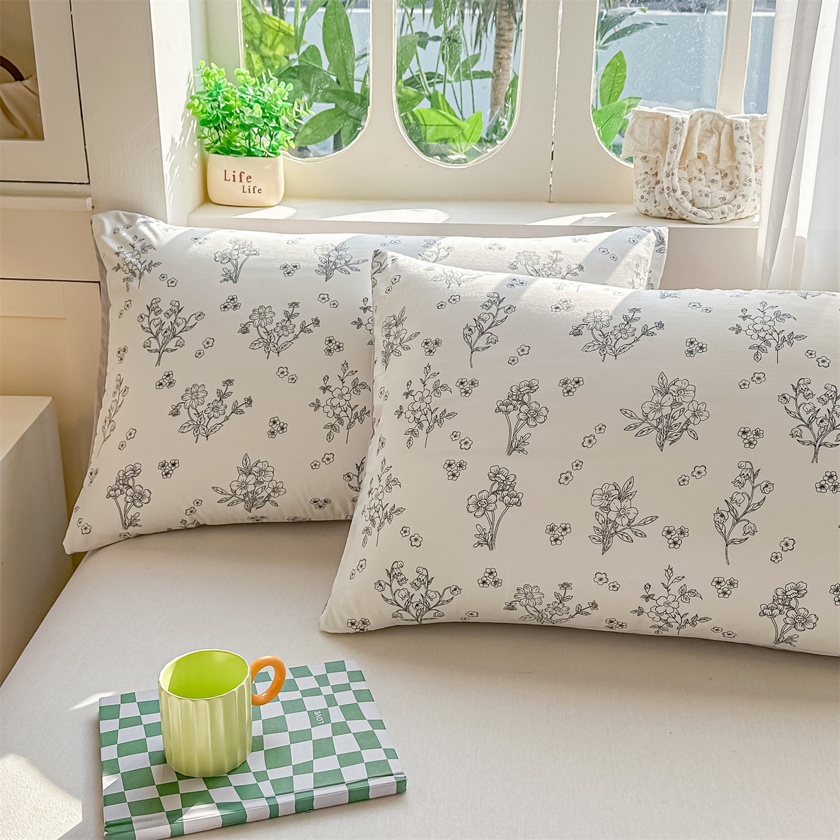 91家纺网 家纺一手货源 找家纺 招财星家纺 2026新款A类水洗棉皱绉纱夏被空调被印花夏凉被子被芯（带质检报告买家秀） 花语