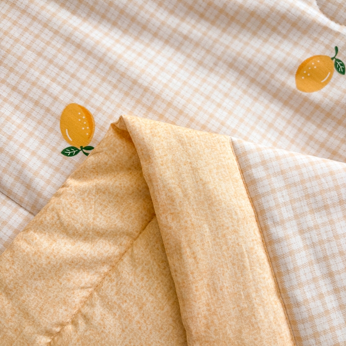 91家纺网 家纺一手货源 找家纺 羽梦家纺 2026新款新疆棉花全棉夏凉被被子被芯柠檬小镇