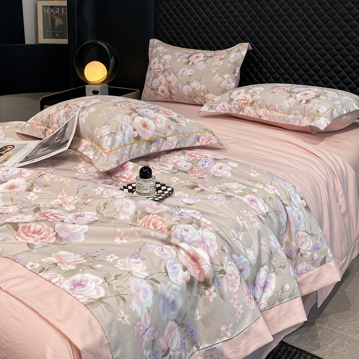 91家纺网 家纺一手货源 找家纺 （总）佳品居 2026新款凉感天丝棉印花系列水洗真丝夏被四件套