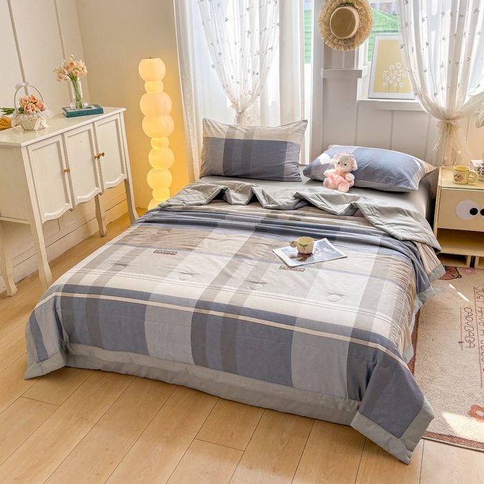 91家纺网 家纺一手货源 找家纺 羽梦家纺 2026新款新疆棉花全棉夏凉被被子被芯韶华