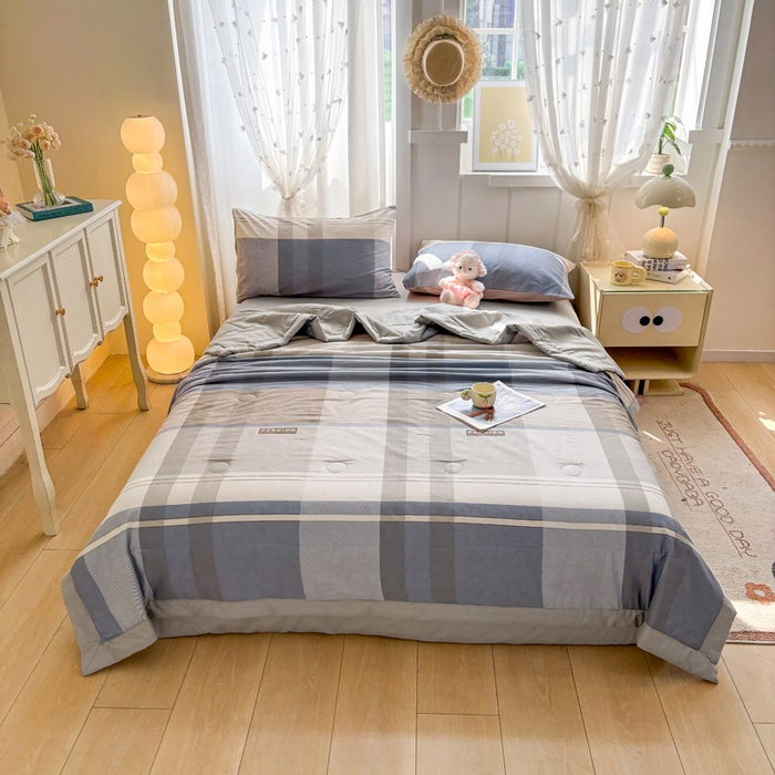 91家纺网 家纺一手货源 找家纺 羽梦家纺 2026新款新疆棉花全棉夏凉被被子被芯韶华