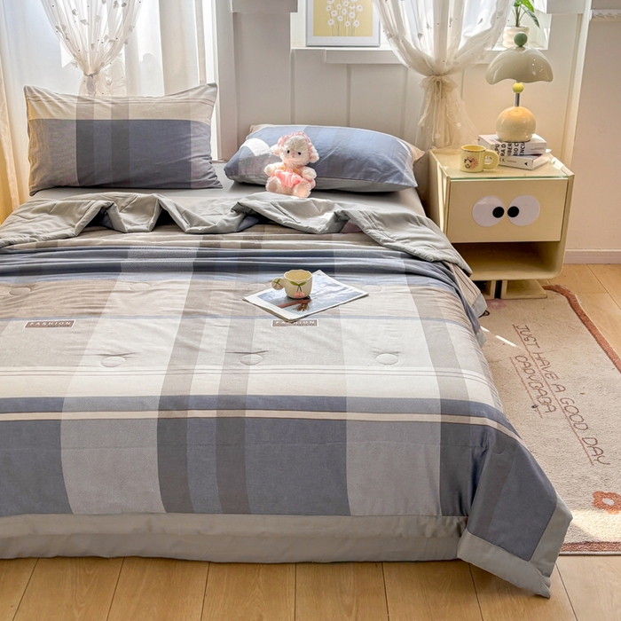 91家纺网 家纺一手货源 找家纺 羽梦家纺 2026新款新疆棉花全棉夏凉被被子被芯韶华