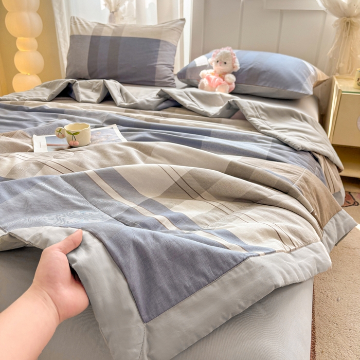 91家纺网 家纺一手货源 找家纺 羽梦家纺 2026新款新疆棉花全棉夏凉被被子被芯韶华