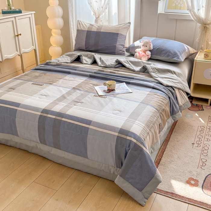 91家纺网 家纺一手货源 找家纺 羽梦家纺 2026新款新疆棉花全棉夏凉被被子被芯韶华