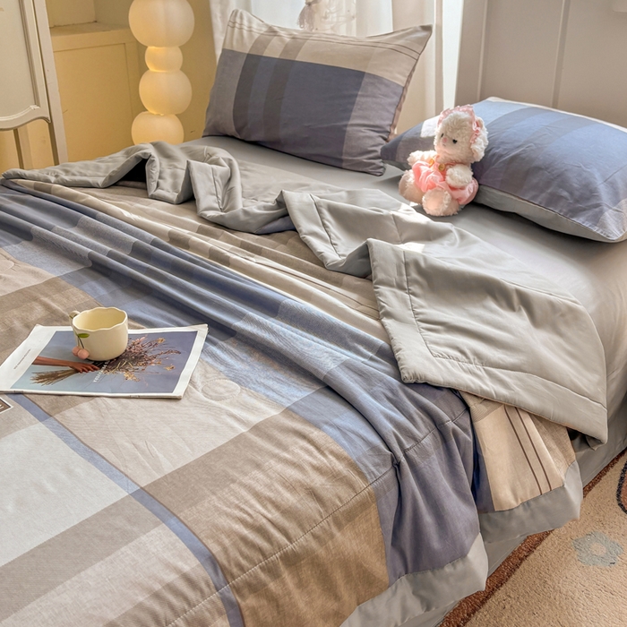 91家纺网 家纺一手货源 找家纺 羽梦家纺 2026新款新疆棉花全棉夏凉被被子被芯韶华