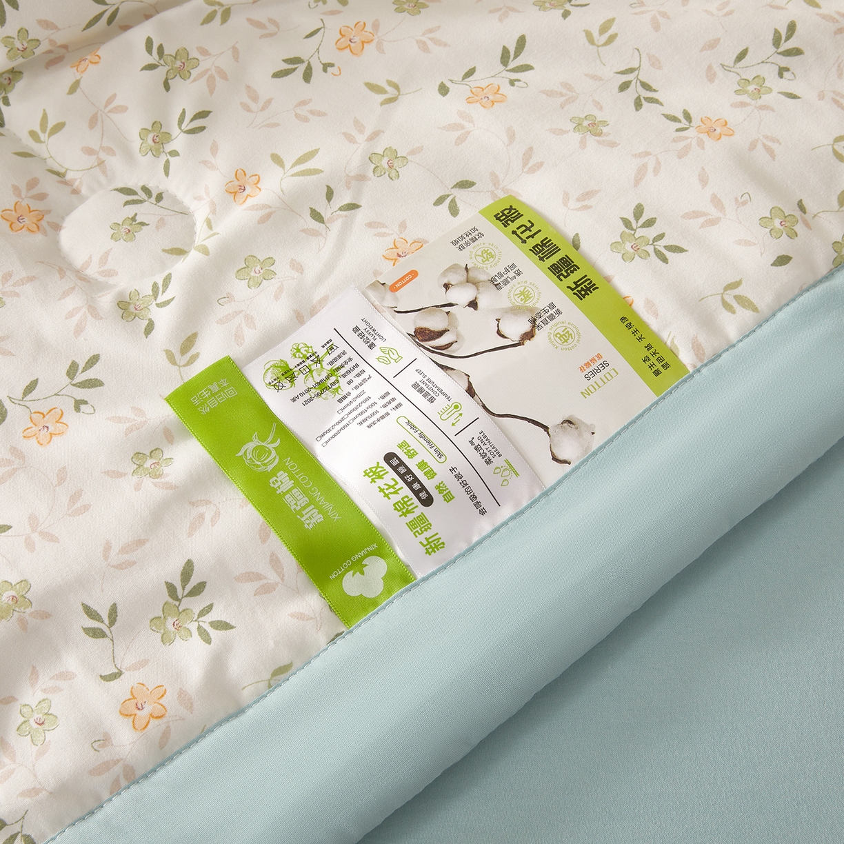 91家纺网 家纺一手货源 找家纺 罗布斯 2026新款高克重纯色简约风小清新花卉风水洗棉空调被夏被100%新疆棉花夏凉被（买家秀加微) 普罗旺斯