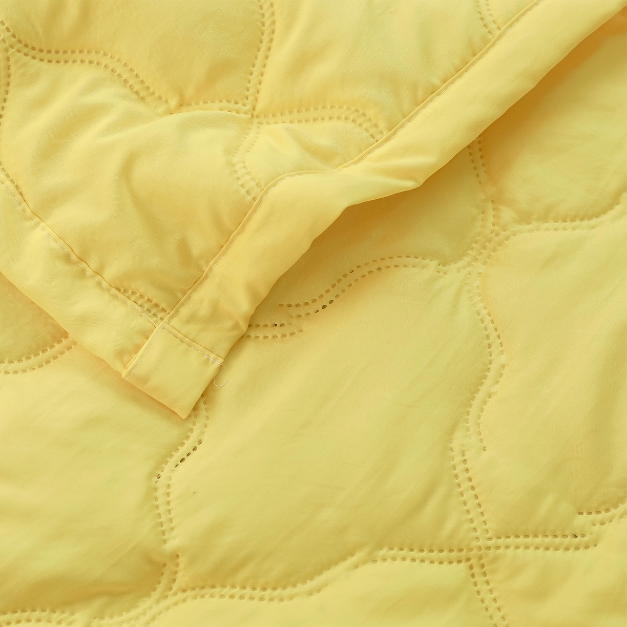 91家纺网 家纺一手货源 找家纺 悦织湾家纺 2026新款超声波夏被纯色水洗棉夏凉被批发赠品礼品被供货 夏被-黄