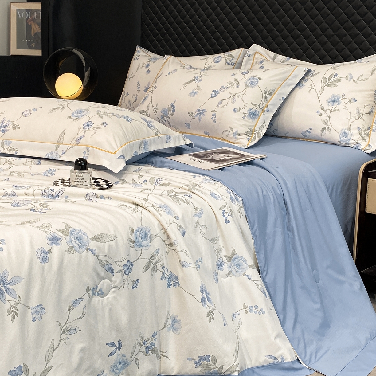 91家纺网 家纺一手货源 找家纺 （总）佳品居 2026新款凉感天丝棉印花系列水洗真丝夏被四件套