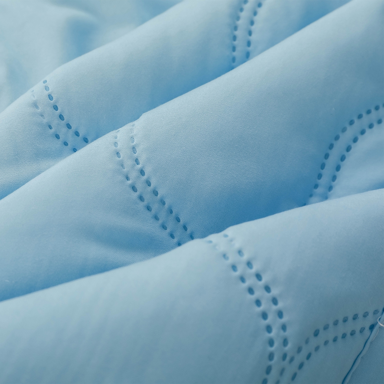 91家纺网 家纺一手货源 找家纺 悦织湾家纺 2026新款超声波夏被纯色水洗棉夏凉被批发赠品礼品被供货 夏被-蓝