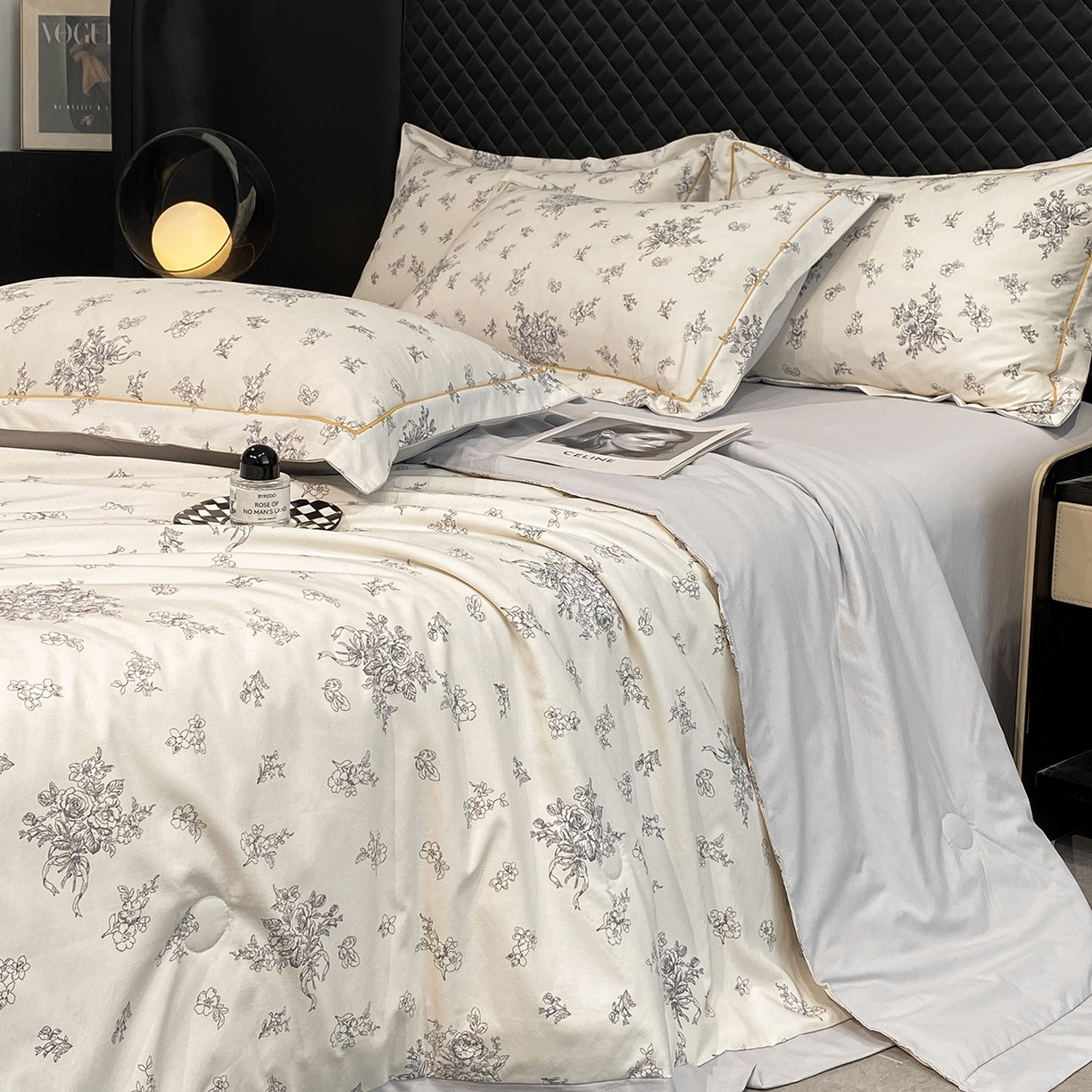 91家纺网 家纺一手货源 找家纺 （总）佳品居 2026新款凉感天丝棉印花系列水洗真丝夏被四件套