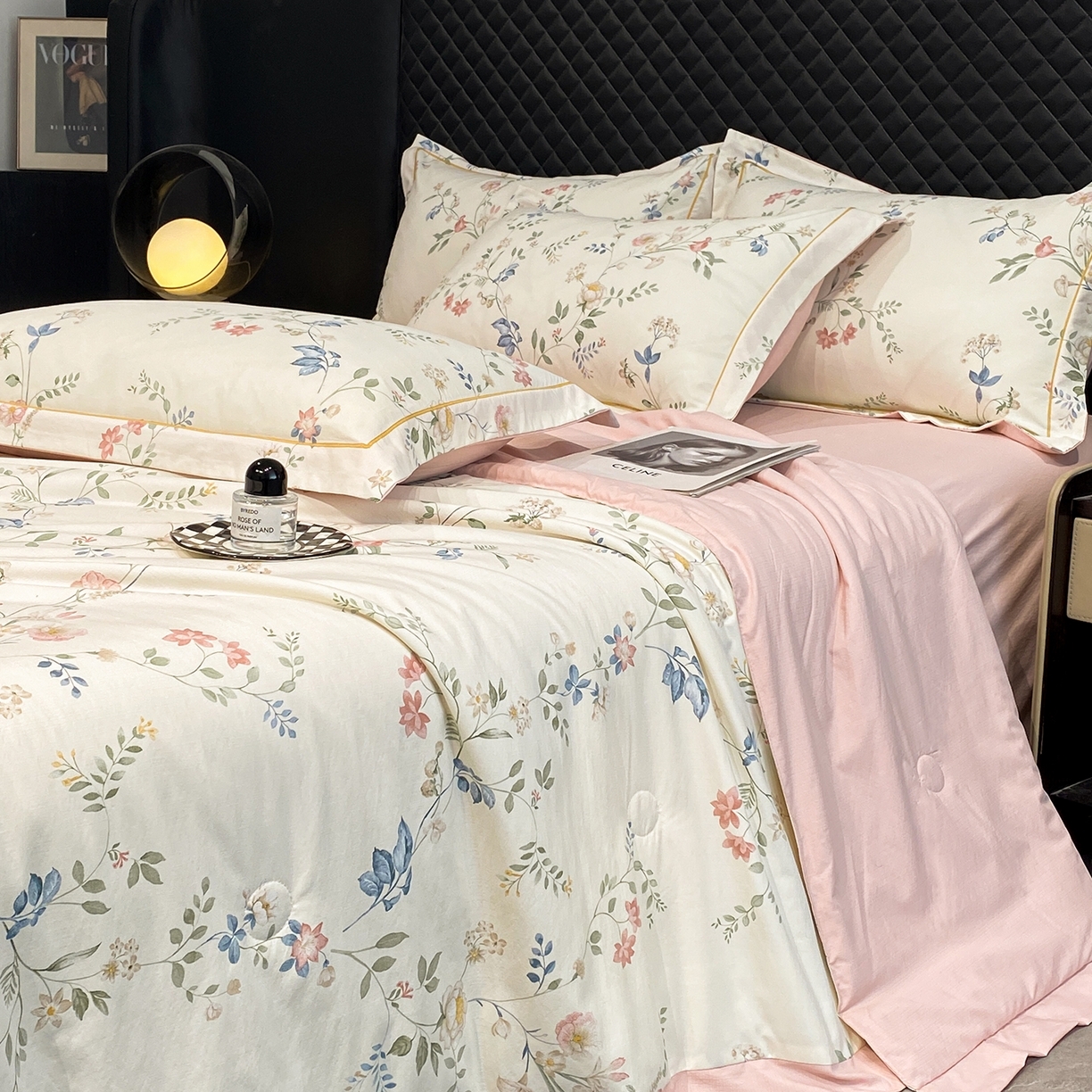 91家纺网 家纺一手货源 找家纺 （总）佳品居 2026新款凉感天丝棉印花系列水洗真丝夏被四件套