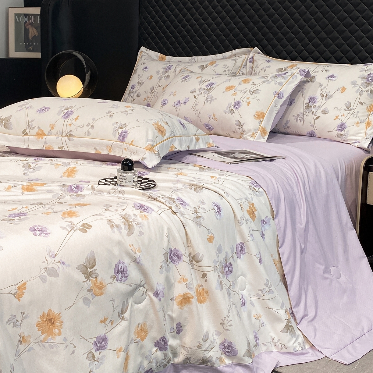 91家纺网 家纺一手货源 找家纺 （总）佳品居 2026新款凉感天丝棉印花系列水洗真丝夏被四件套