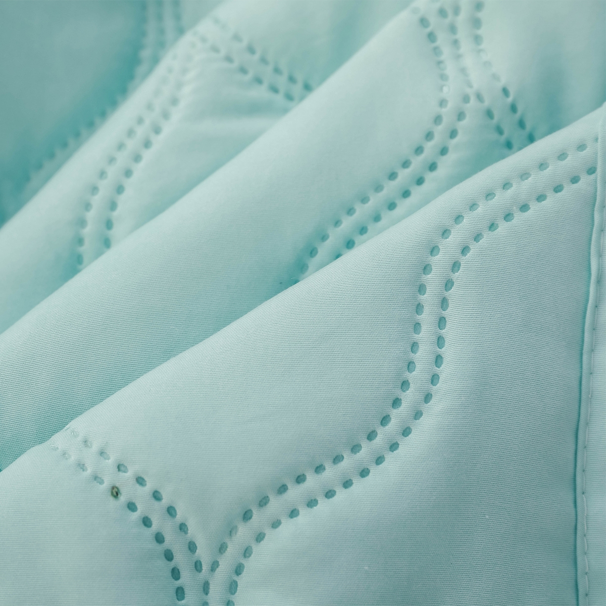 91家纺网 家纺一手货源 找家纺 悦织湾家纺 2026新款超声波夏被纯色水洗棉夏凉被批发赠品礼品被供货 夏被-浅绿