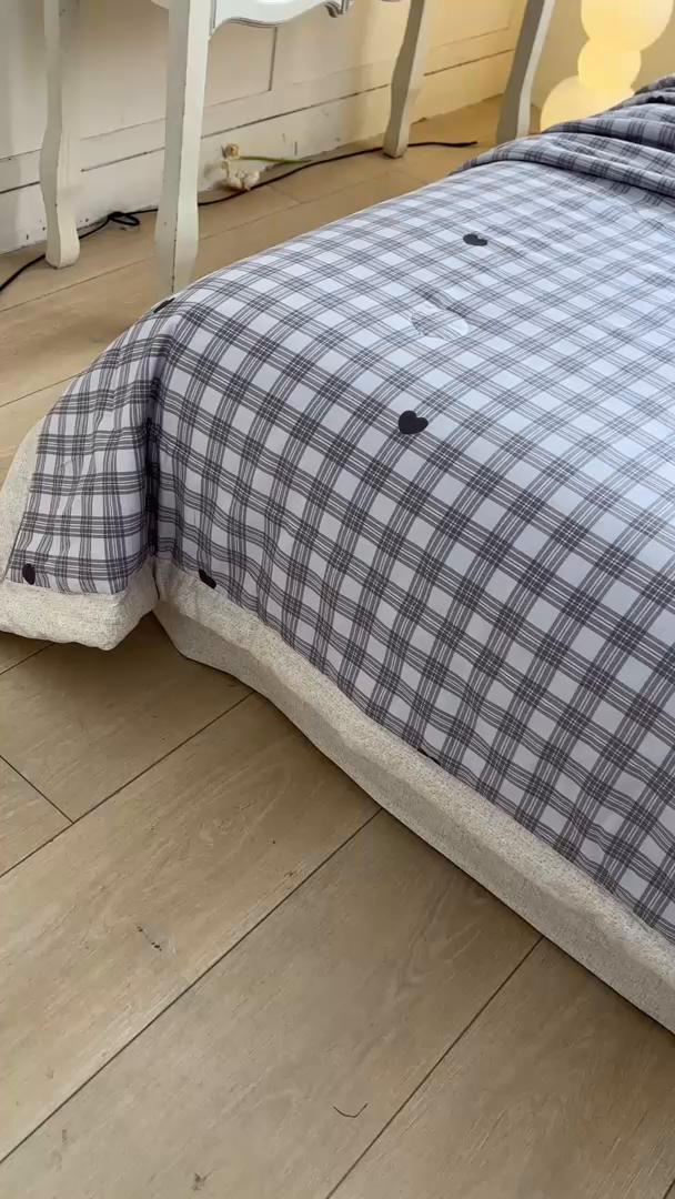 91家纺网 家纺一手货源 找家纺 羽梦家纺 2026新款新疆棉花全棉夏凉被被子被芯甜心乐园-紫