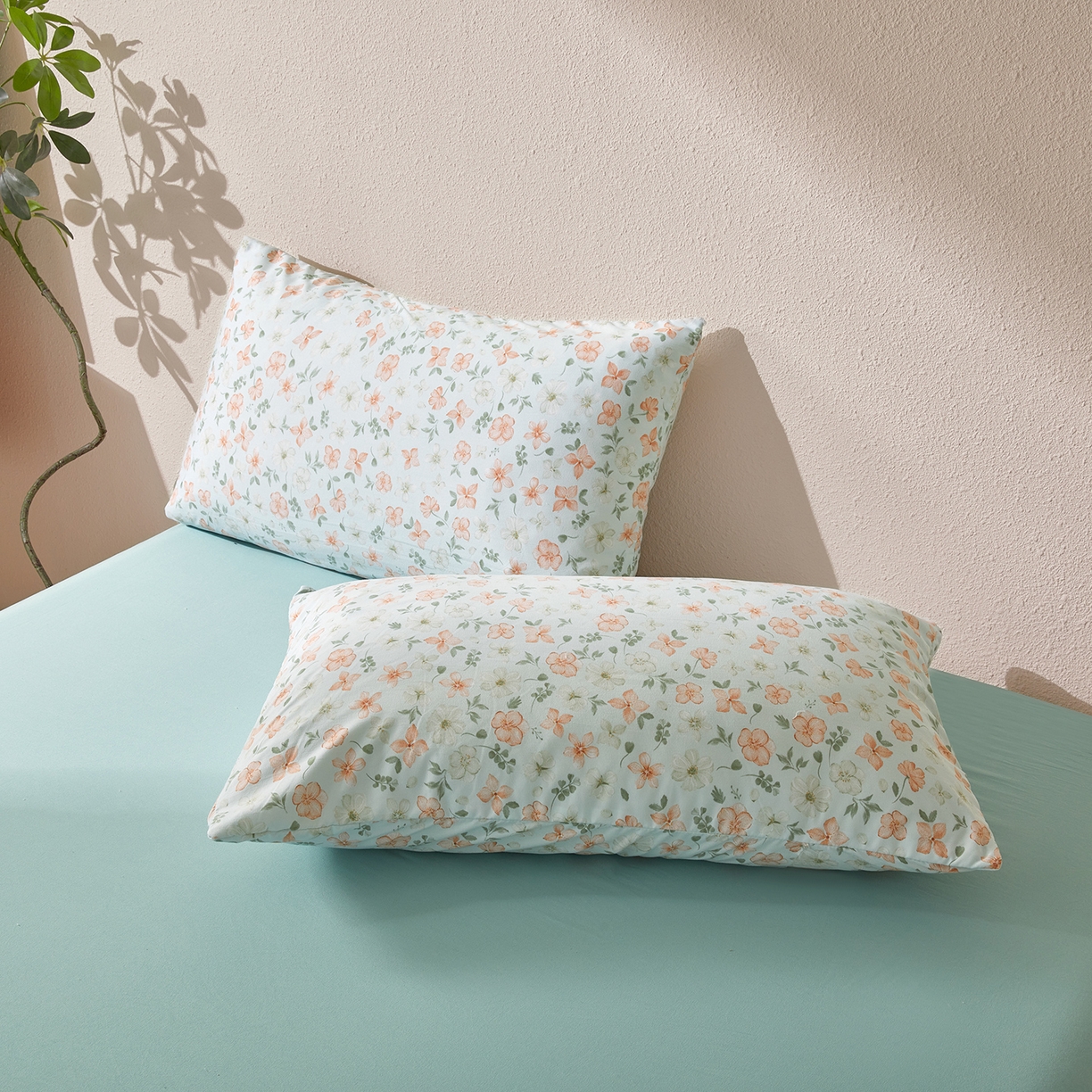 91家纺网 家纺一手货源 找家纺 罗布斯 2026新款高克重纯色简约风小清新花卉风水洗棉空调被夏被100%新疆棉花夏凉被（买家秀加微) 晨曦花漾