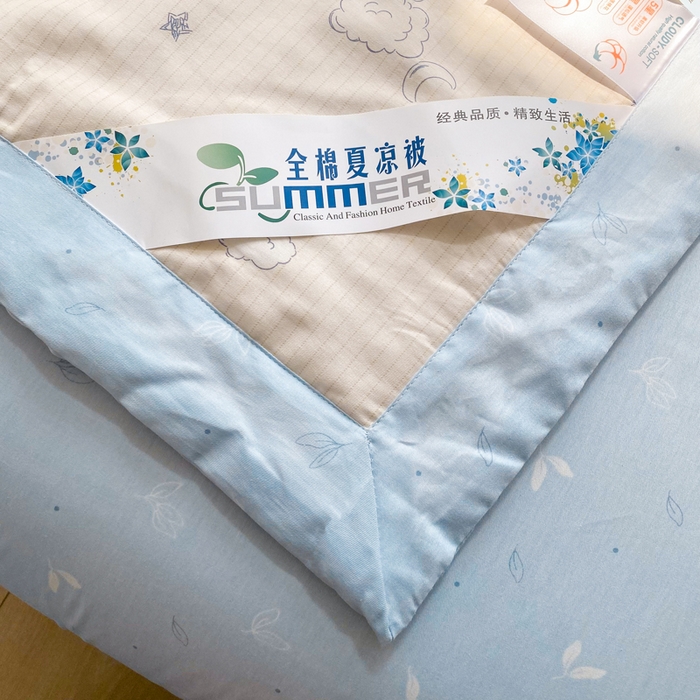 91家纺网 家纺一手货源 找家纺 羽梦家纺 2026新款新疆棉花全棉夏凉被被子被芯星空熊