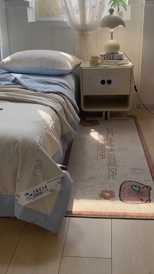 91家纺网 家纺一手货源 找家纺 羽梦家纺 2026新款新疆棉花全棉夏凉被被子被芯星空熊