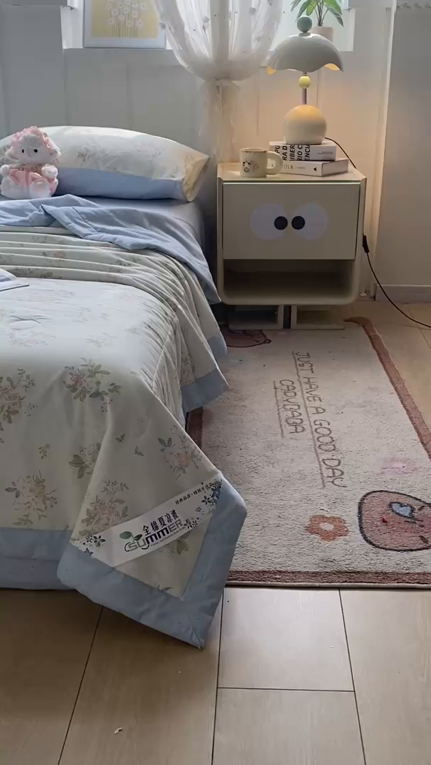 91家纺网 家纺一手货源 找家纺 羽梦家纺 2026新款新疆棉花全棉夏凉被被子被芯遥遥花期