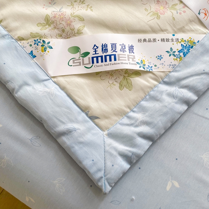 91家纺网 家纺一手货源 找家纺 羽梦家纺 2026新款新疆棉花全棉夏凉被被子被芯遥遥花期