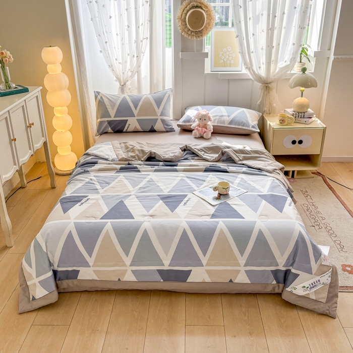 91家纺网 家纺一手货源 找家纺 羽梦家纺 2026新款新疆棉花全棉夏凉被被子被芯悠然海岸