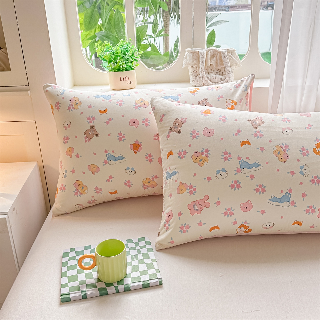 91家纺网 家纺一手货源 找家纺 招财星家纺 2026新款A类水洗棉皱绉纱夏被空调被印花夏凉被子被芯（带质检报告买家秀） 萌宠后花园