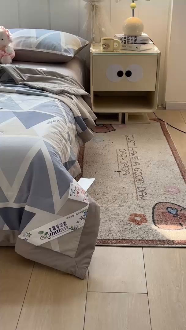 91家纺网 家纺一手货源 找家纺 羽梦家纺 2026新款新疆棉花全棉夏凉被被子被芯悠然海岸