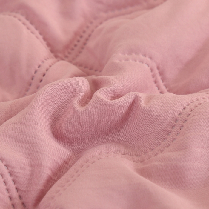 91家纺网 家纺一手货源 找家纺 悦织湾家纺 2026新款超声波夏被纯色水洗棉夏凉被批发赠品礼品被供货 夏被-豆沙