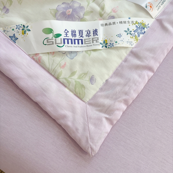 91家纺网 家纺一手货源 找家纺 羽梦家纺 2026新款新疆棉花全棉夏凉被被子被芯知意花蔓