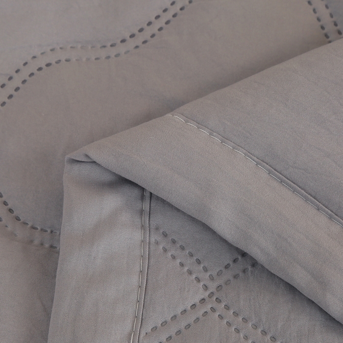 91家纺网 家纺一手货源 找家纺 悦织湾家纺 2026新款超声波夏被纯色水洗棉夏凉被批发赠品礼品被供货 夏被-灰