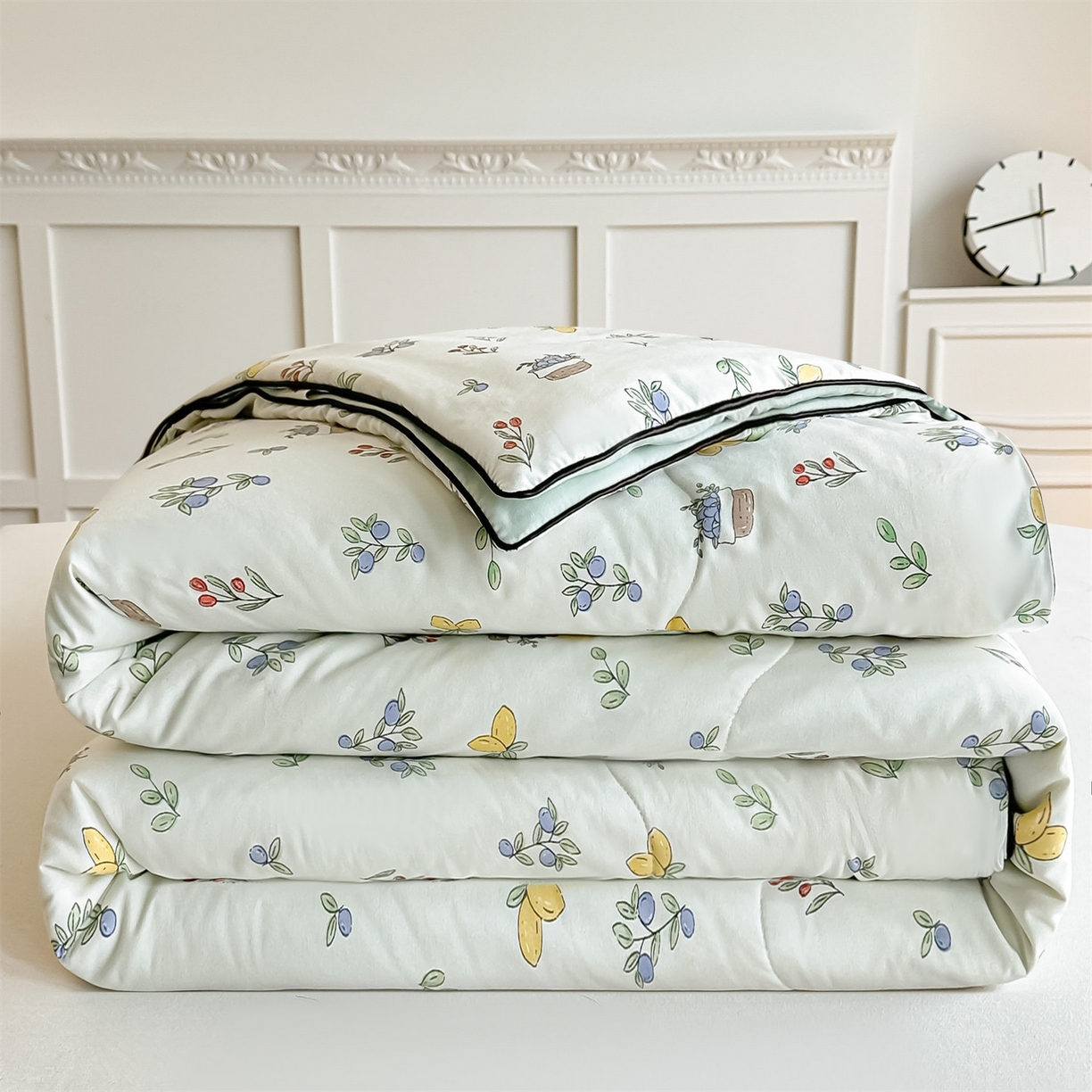 91家纺网 家纺一手货源 找家纺 招财星家纺 2026新款A类水洗棉皱绉纱夏被空调被印花夏凉被子被芯（带质检报告买家秀） 柠檬女孩