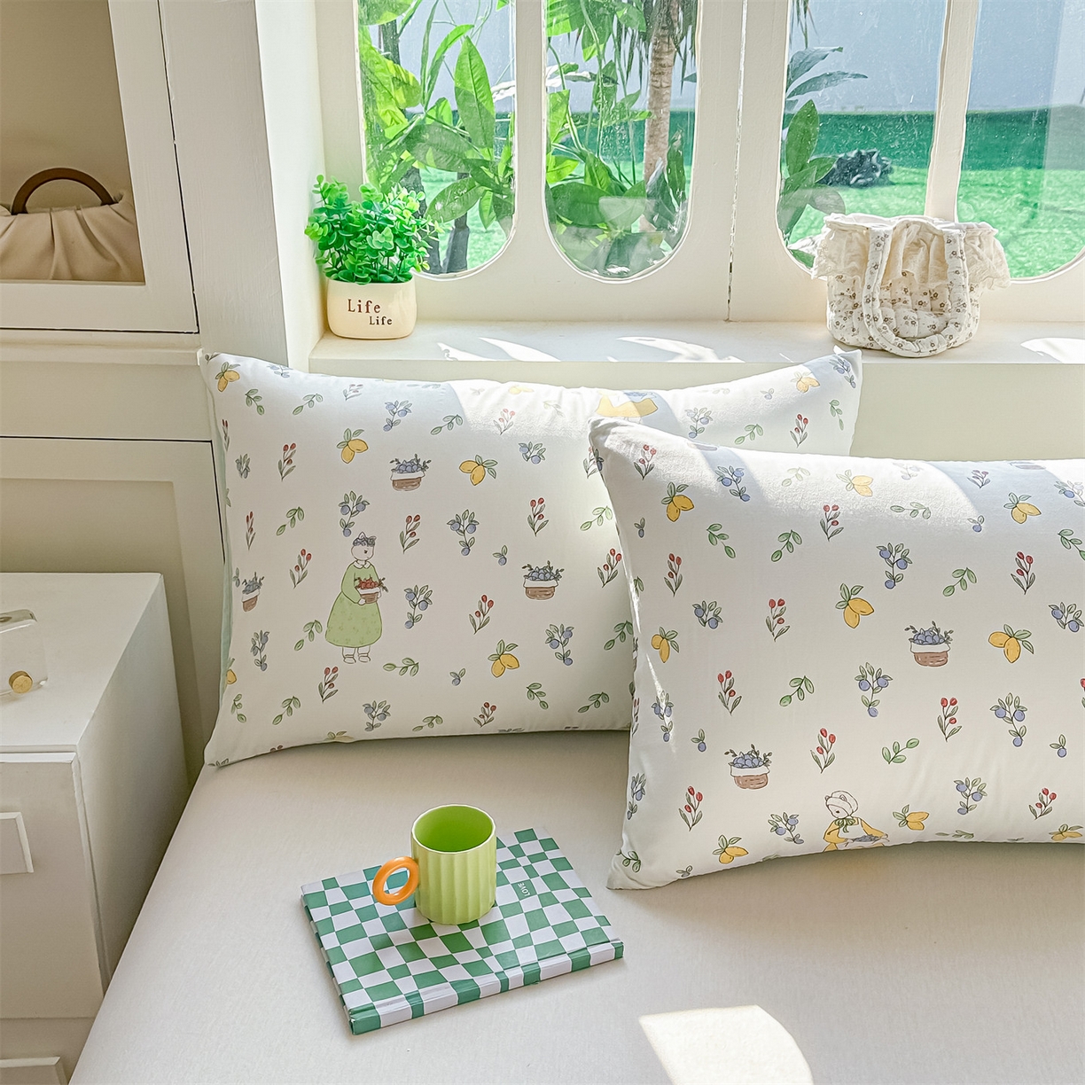 91家纺网 家纺一手货源 找家纺 招财星家纺 2026新款A类水洗棉皱绉纱夏被空调被印花夏凉被子被芯（带质检报告买家秀） 柠檬女孩