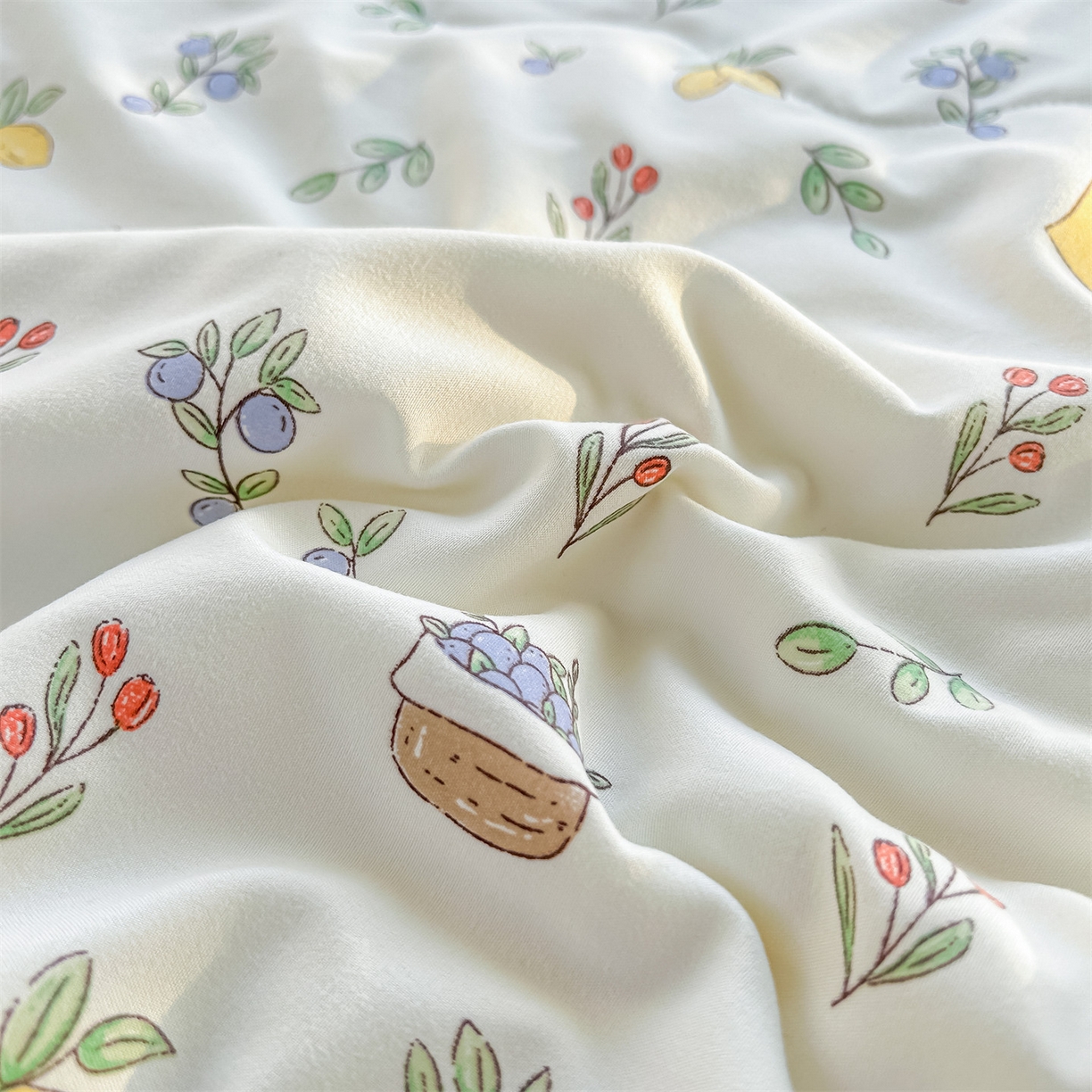 91家纺网 家纺一手货源 找家纺 招财星家纺 2026新款A类水洗棉皱绉纱夏被空调被印花夏凉被子被芯（带质检报告买家秀） 柠檬女孩