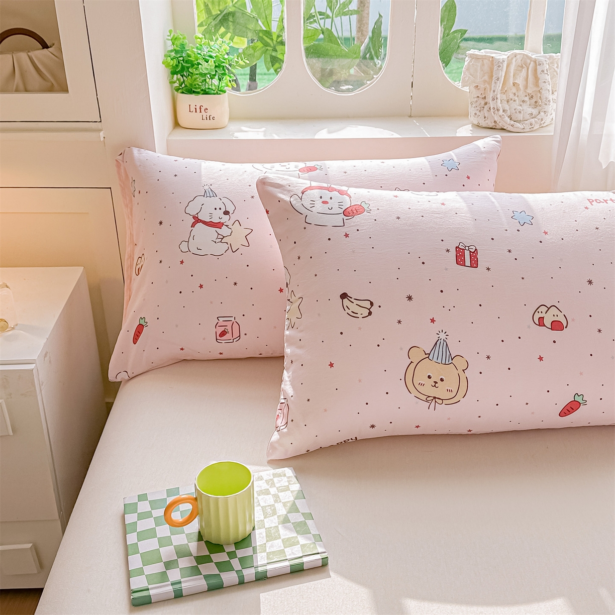 91家纺网 家纺一手货源 找家纺 招财星家纺 2026新款A类水洗棉皱绉纱夏被空调被印花夏凉被子被芯（带质检报告买家秀） 生日派对