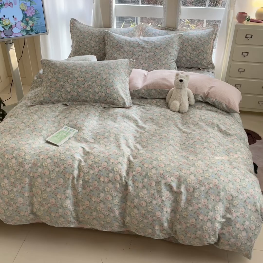 91家纺网 家纺一手货源 找家纺 （总）莱通家纺 2025春夏新款12868印花四件套