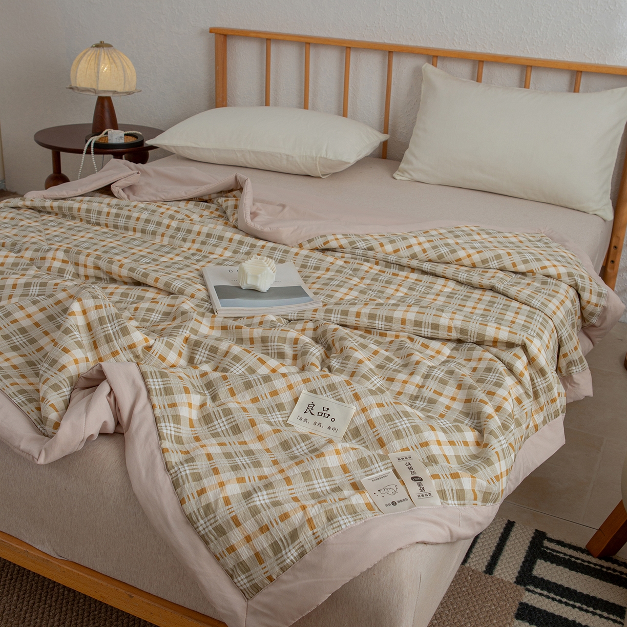 91家纺网 家纺一手货源 找家纺 （总）宜梦家居 2026新款水洗双层纱夏被