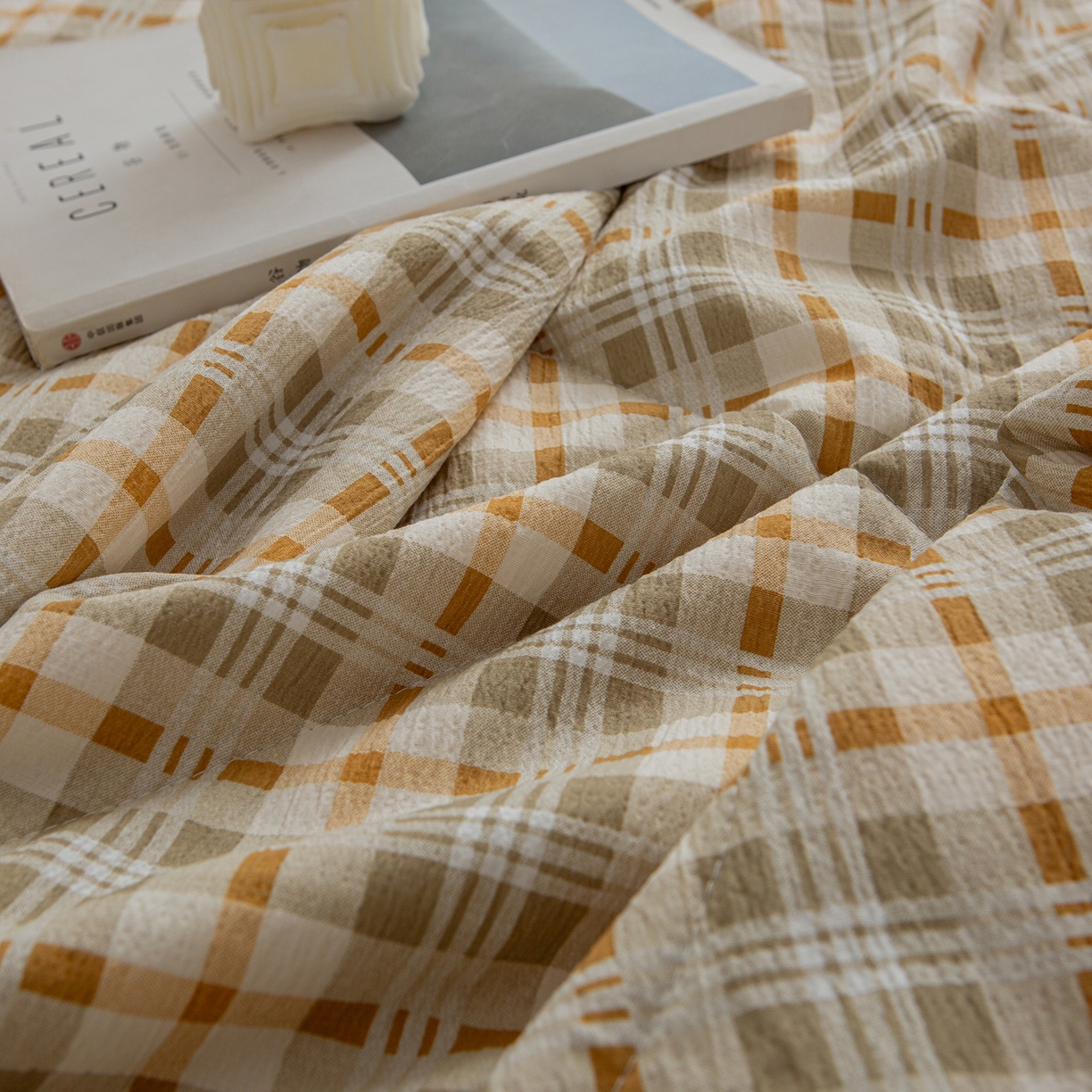 91家纺网 家纺一手货源 找家纺 （总）宜梦家居 2026新款水洗双层纱夏被