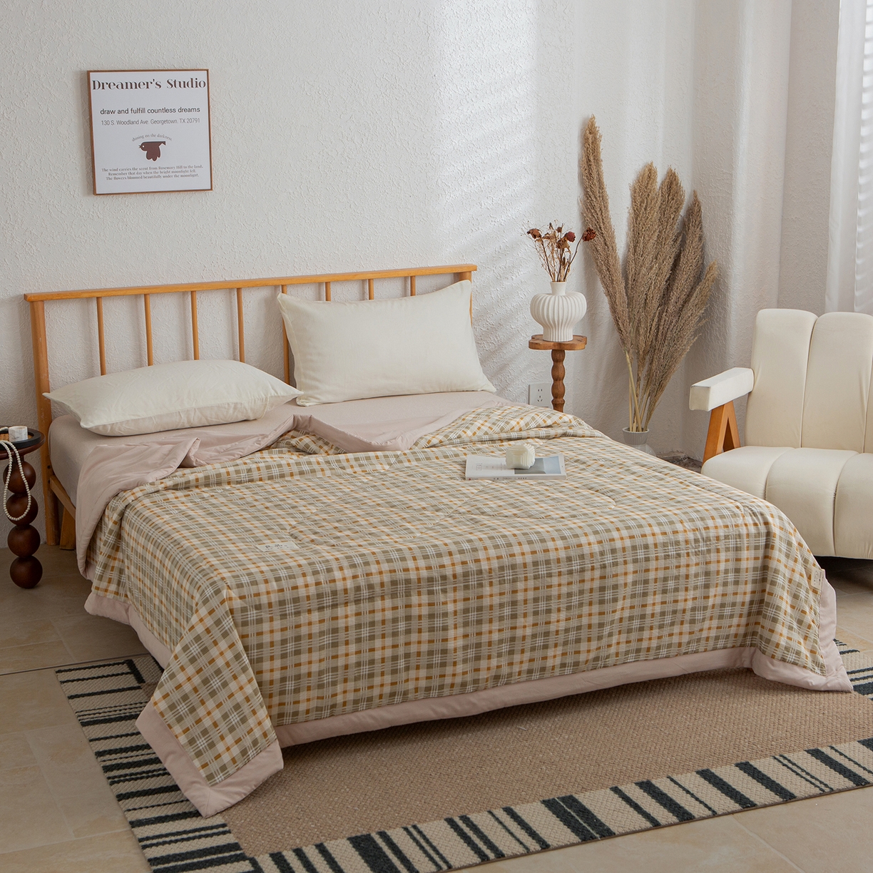 91家纺网 家纺一手货源 找家纺 （总）宜梦家居 2026新款水洗双层纱夏被