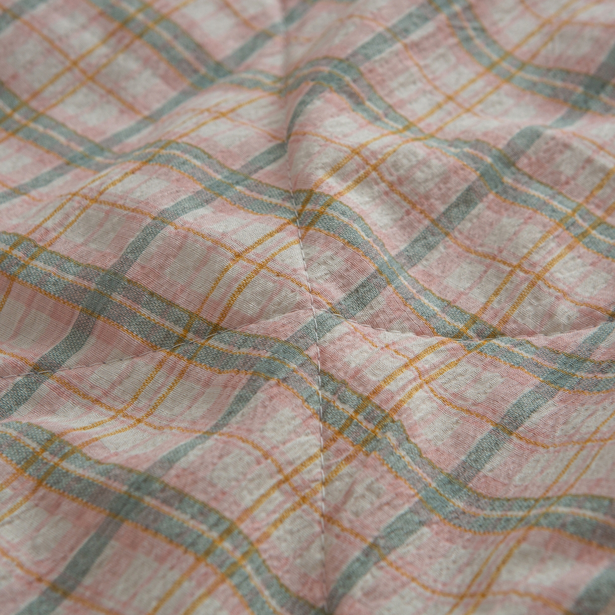 91家纺网 家纺一手货源 找家纺 宜梦家居 2026新款水洗双层纱夏被 威尼斯紫