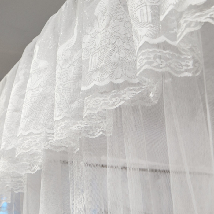 91家纺网 家纺一手货源 找家纺 （总）舞夜盛世 2026新款三开门落地蚊帐宫廷风-华尔兹